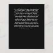 写真コンテンポラリーの救日付の婚約 チラシ (裏面)