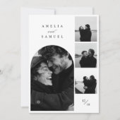写真コンテンポラリーエレガントコラージュ 招待状 (正面)