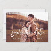 写真コンテンポラリーモダンの日付を保存 案内状 (正面)