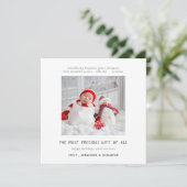 写真コンテンポラリー誕生生まれたばかりのクリスマスカード (スタンド正面)