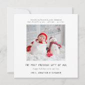 写真コンテンポラリー誕生生まれたばかりのクリスマスカード (正面)