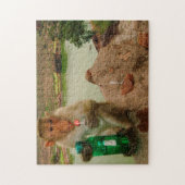 写真コールモンキーBadami India ジグソーパズル (縦)