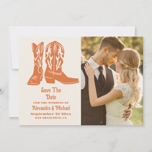 写真サウスウエスタン・カントリー・ランチウェスタン結婚ズ セーブザデート (正面)