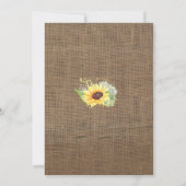 写真サンキューカードひまわり《キリスト教》洗礼式や命名式 サンキューカード (裏面)