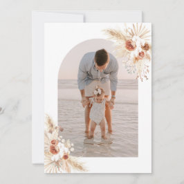 写真サンキューカード保保誕生日ありがとう 招待状