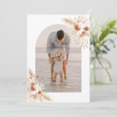 写真サンキューカード保保誕生日ありがとう 招待状 (スタンド正面)