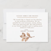 写真サンキューカード ノートカード (裏面)