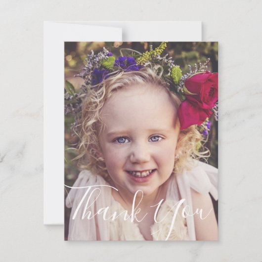 写真サンキューカード ノートカード (正面)