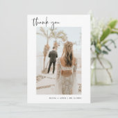 写真サンキューカード |ボホ結婚のサンキューカード 招待状 (スタンド正面)