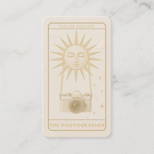 写真サンタロット写真家ソーシャルメディアQR 名刺 (正面)