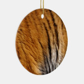 写真サンプルされたトラのストライプ大きな猫野生生物 セラミックオーナメント (右)