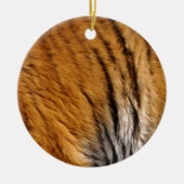 写真サンプルされたトラのストライプ大きな猫野生生物 セラミックオーナメント (正面)