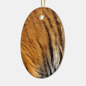 写真サンプルされたトラのストライプ大きな猫野生生物 セラミックオーナメント (左)