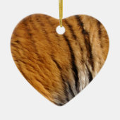 写真サンプルされたトラのストライプ大きな猫野生生物 セラミックオーナメント (正面)