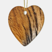 写真サンプルされたトラのストライプ大きな猫野生生物 セラミックオーナメント (左)