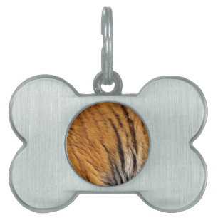 写真サンプルされたトラのストライプ大きな猫野生生物 ペットネームタグ