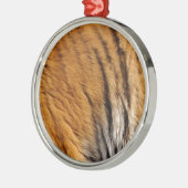 写真サンプルされたトラのストライプ大きな猫野生生物 メタルオーナメント (左)