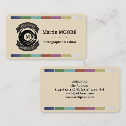 写真サービス 名刺 (正面/裏面)