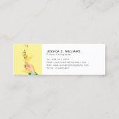 写真シックモダンフォトコラージュ写真家 スキニー名刺 (裏面)