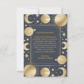 写真シナ金ゴールド三日月結婚月 サンキューカード (裏面)