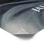 写真シンプルお祝い付き生活の模写 ポスター (角)