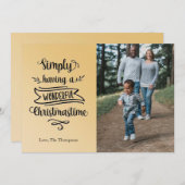 写真シンプルに素晴らしいクリスマスの時間を持つ シーズンカード (正面/裏面)