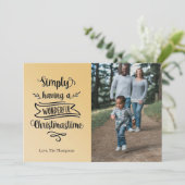 写真シンプルに素晴らしいクリスマスの時間を持つ シーズンカード (スタンド正面)