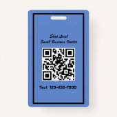 写真シンプルのクレフターカスタムベンダーイベント バッジ (裏面)