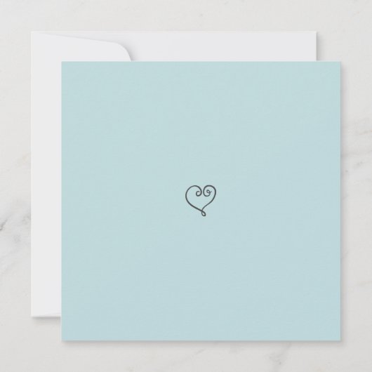 *~*写真シンプルのミニマル結婚式日付の保存 セーブザデート (裏面)