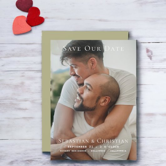 写真シンプルの保存日結婚付