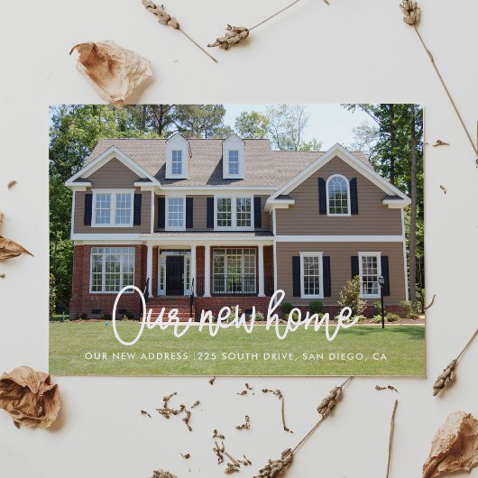 写真シンプルの動きの発表 ポストカード