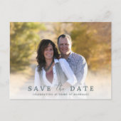 写真シンプルの誓の更新日付を保存 案内ポストカード (正面)