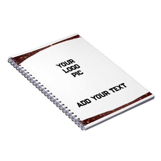 写真シンプルの追加文字グリッタースパークル ノートブック (右側)