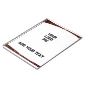 写真シンプルの追加文字グリッタースパークル ノートブック (左側)