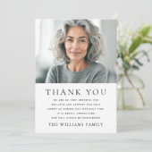 写真シンプルエレガントの葬儀悔やみや弔慰 サンキューカード (スタンド正面)