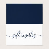 写真シンプルギフト登録カード付き文字スクリプト 名刺 (外部フラット)