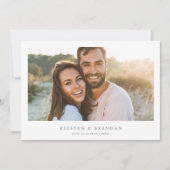 写真シンプルコラージュ結婚ズ セーブザデート (正面)