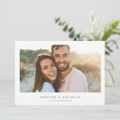 写真シンプルコラージュ結婚ズ セーブザデート (スタンド正面)