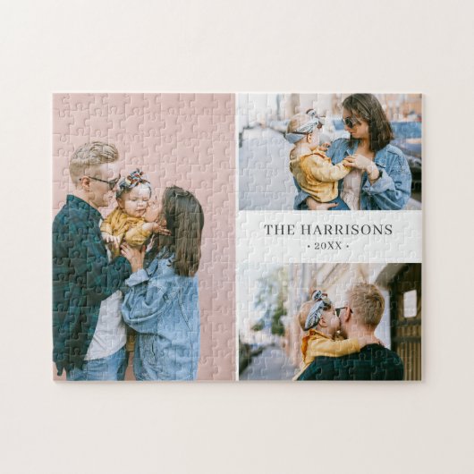 写真シンプルコラージュ ジグソーパズル (横)