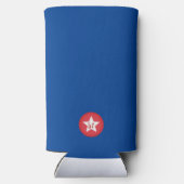 写真シンプルタイポグラフィモダンファースト・ファーザー・デー スリム缶クーラー (裏面)