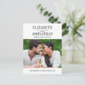 写真シンプルポストカエレガントーの日付を保存する 案内ポストカード (スタンド正面)