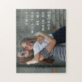 写真シンプルメイド・オブ・オーナー(花嫁付き添い人)案 ジグソーパズル (縦)