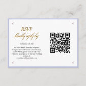 写真シンプルモダンQRコード結婚のエンクロージャカード エンクロージャーカード (正面)