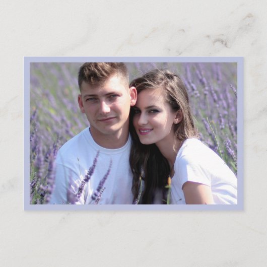 写真シンプルモダンQRコード結婚のエンクロージャカード エンクロージャーカード (裏面)