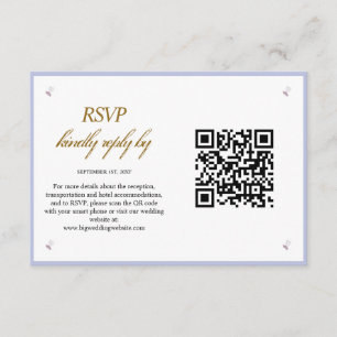 写真シンプルモダンQRコード結婚のエンクロージャカード エンクロージャーカード