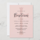 写真シンプル付きクリスチャン・バプテスマ 招待状 (正面)