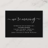 写真シンプル付きスクリプト、アドレスカードの変更 エンクロージャーカード (正面)