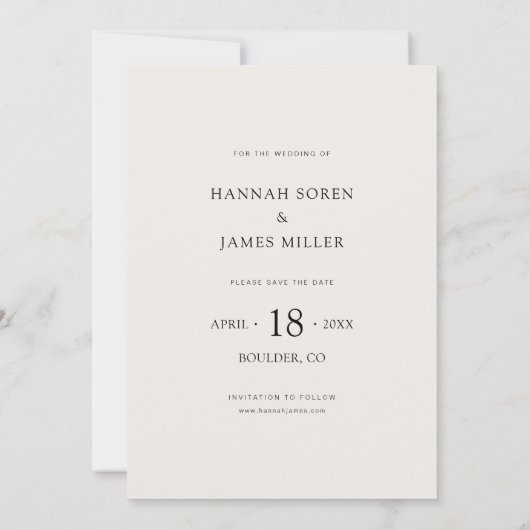 写真シンプル付き日スタイリッシュ付き招待状の保存 招待状 (裏面)