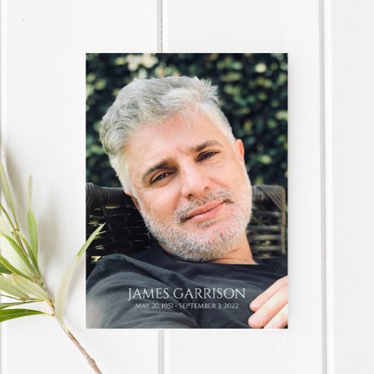 写真シンプル付き祈りの言葉カード エンクロージャーカード