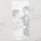 写真シンプル付結婚式 プログラム (裏面)